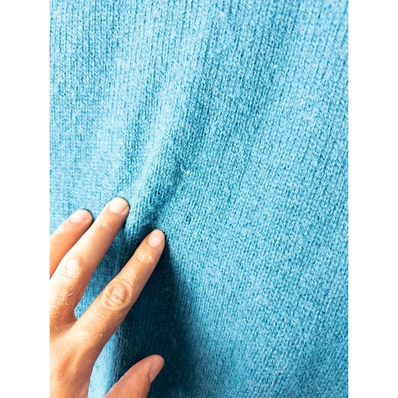 VTG LL Bean Sweater Mens XL Blue Knit Wool Ireland Pullover Fisherman Granpa - Picture 5 of 9